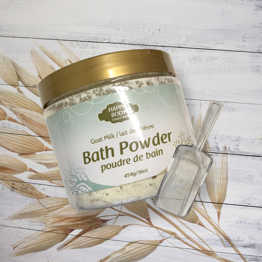 Goat Milk Bath Powder Jar - Natural