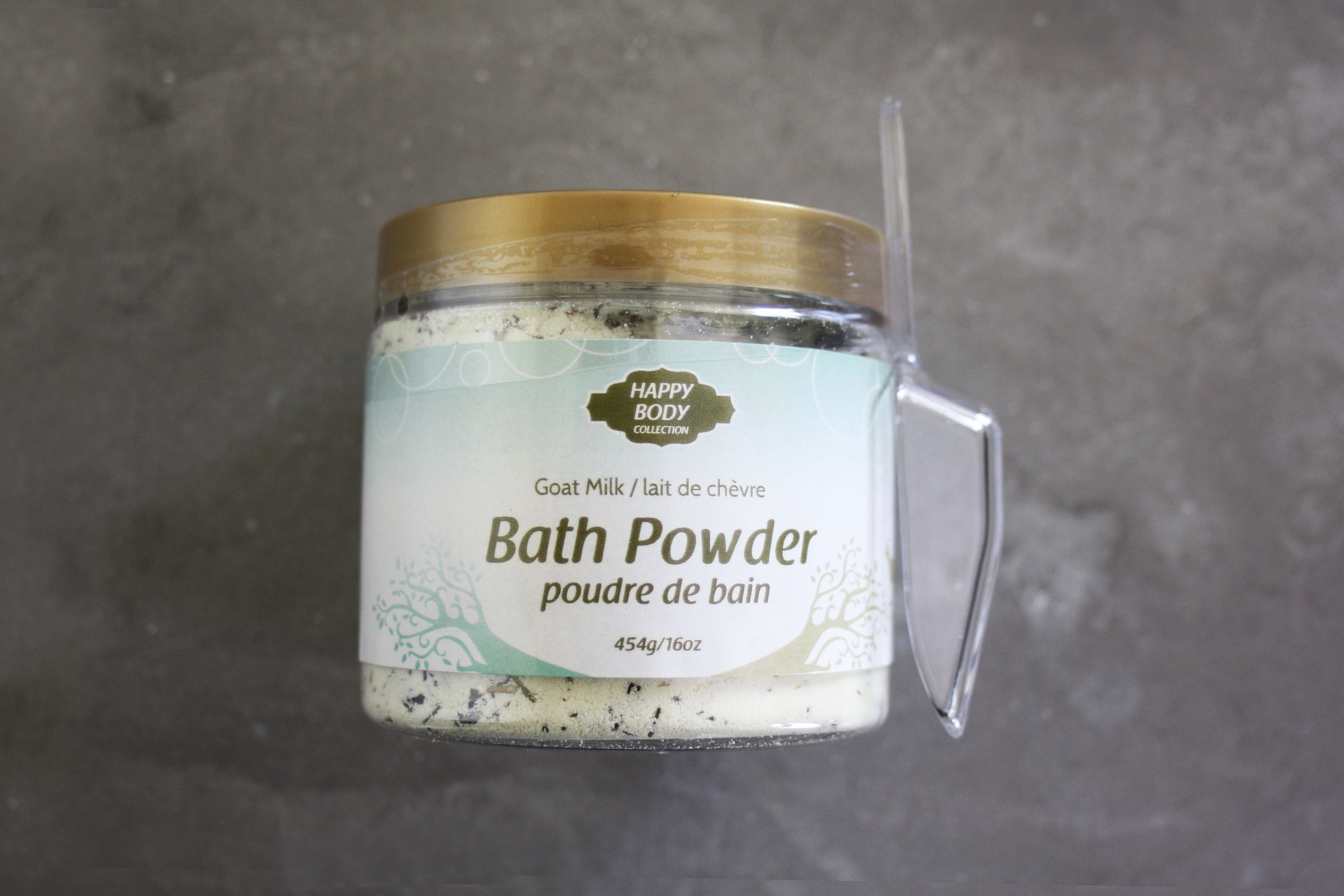 Goat Milk Bath Powder Jar - Natural