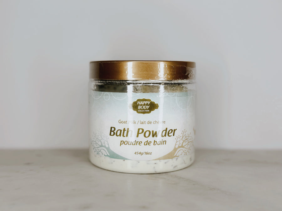 Goat Milk Bath Powder Jar - Natural