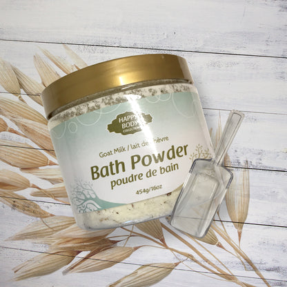 Goat Milk Bath Powder Jar - Oatmeal