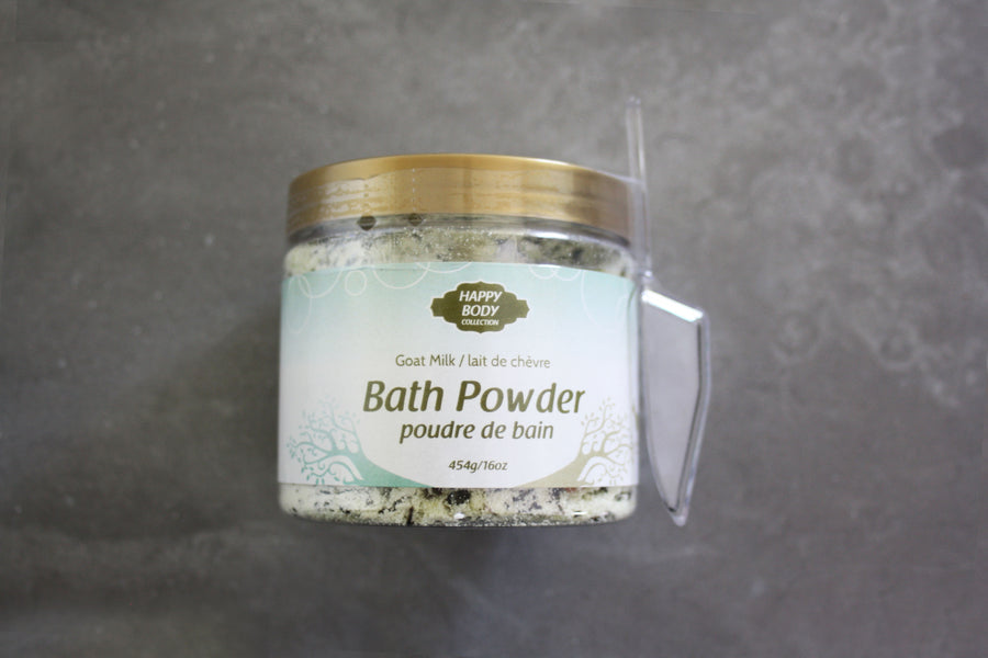 Goat Milk Bath Powder Jar - Cranberry Hibiscus